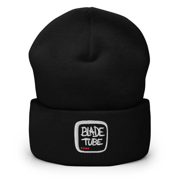 Imagem de BladeTube - Black Cuffed Beanie TV Logo