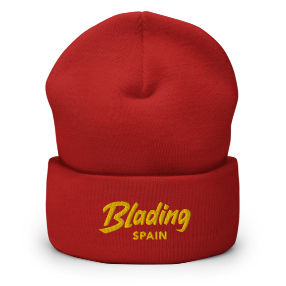 Imagem de Blading Spain - Red/Gold Cuffed Beanie